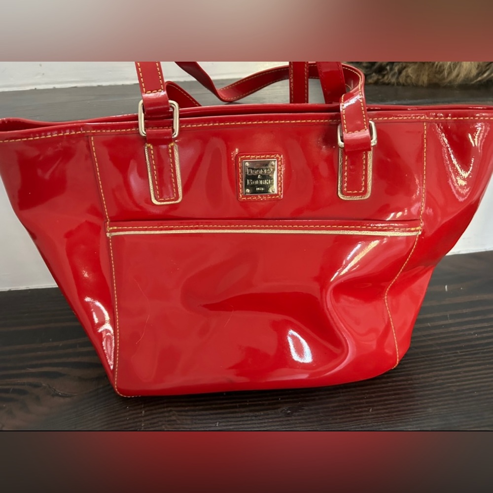 Dooney & Bourke Salem Patent Leather Tote – Lipstick Red